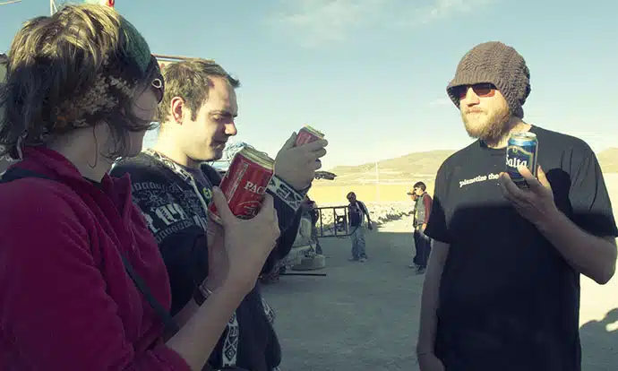 Beer on Salar de Uyuni