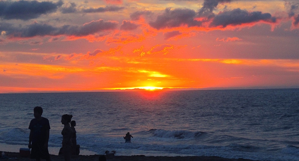 San Pancho fire sunset