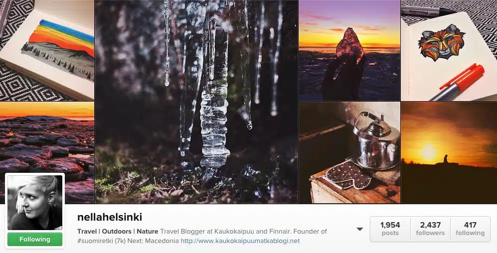 Best Travel Bloggers on Instagram | Nella Helsinki