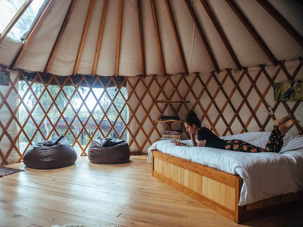 New Zealand road trip yurt
