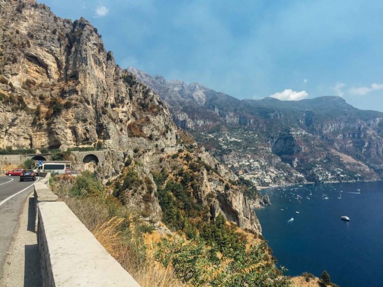 Road trip in Italy itinerary - Amalfi coast road