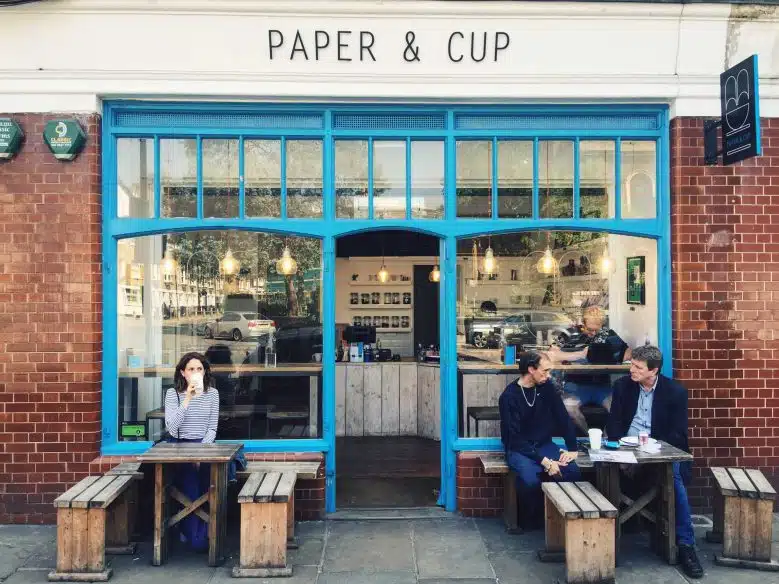London Instagrammable shopfronts - Paper and Cup