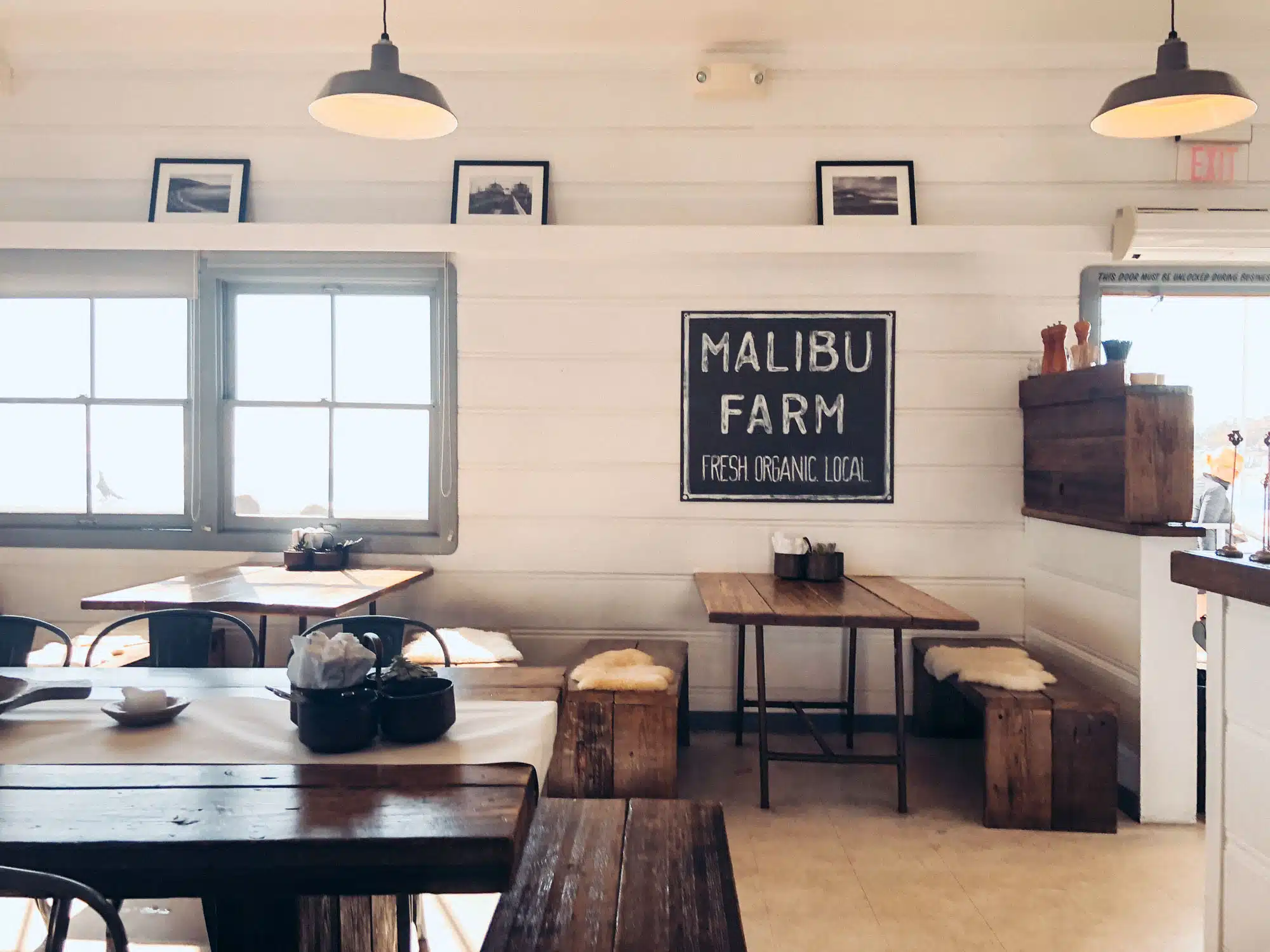 California Road Trip Itinerary - Malibu Farm Pier Cafe