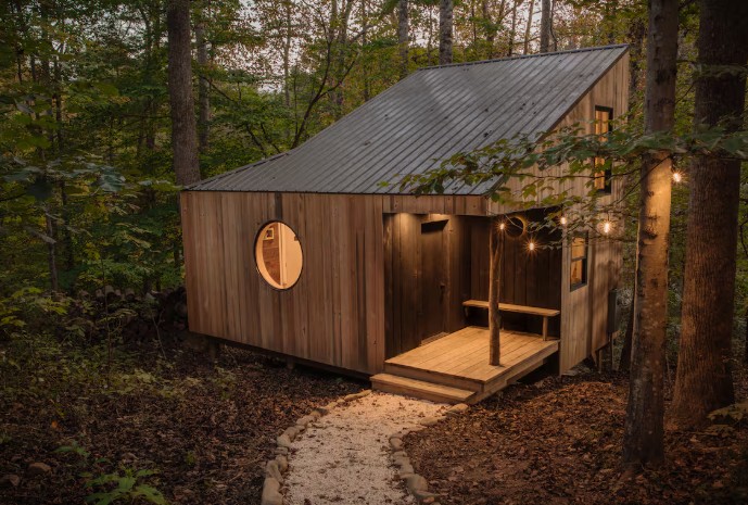 The Nook Airbnb in Asheville.