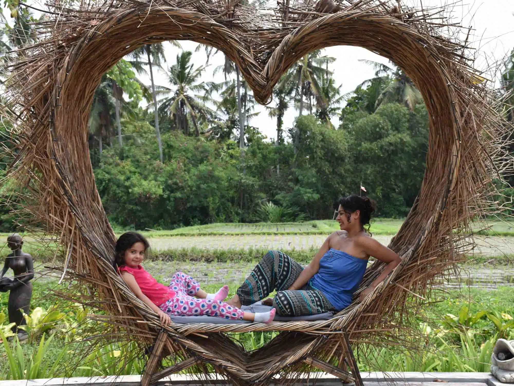 Mother and daughter in Bali