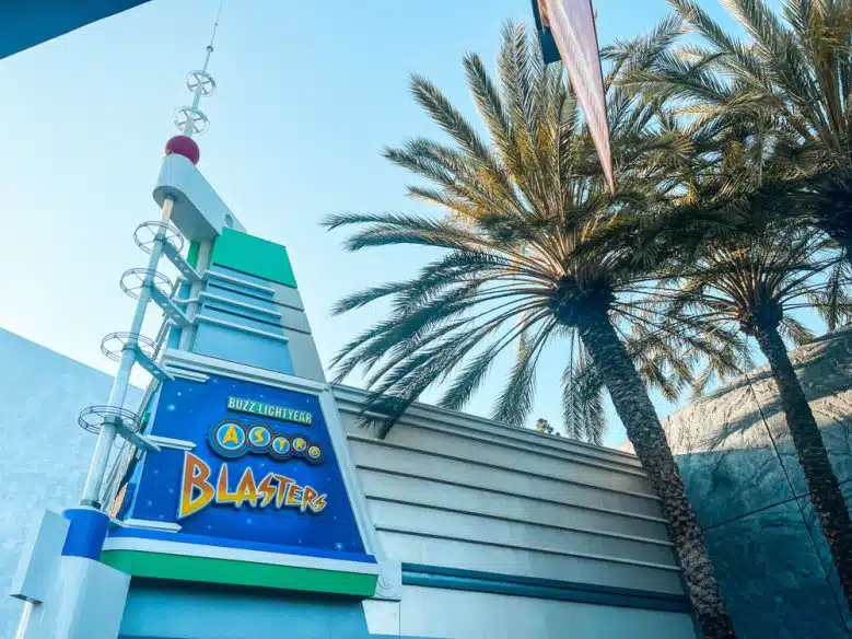 Buzz Lightyear Astro Blasters ride at Disneyland 