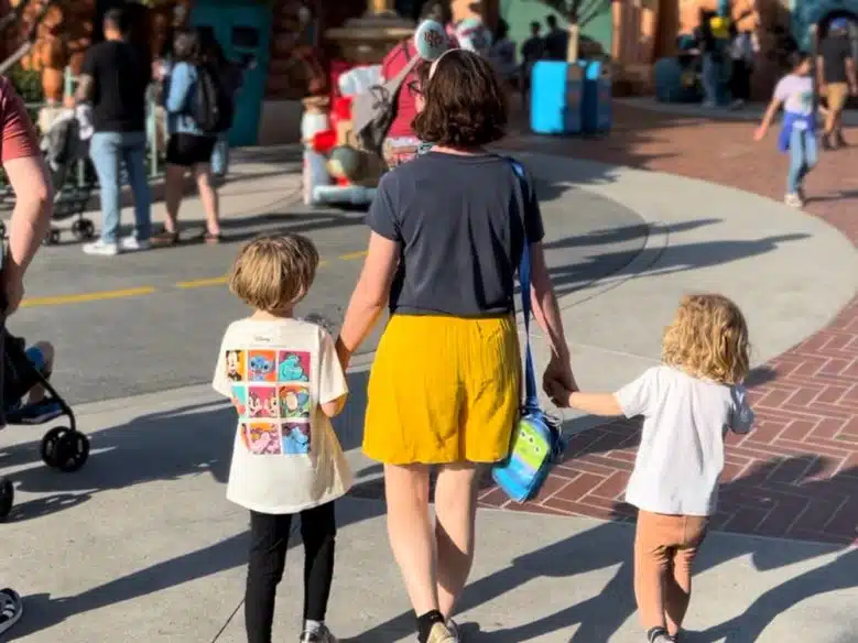 Walking around Disneyland with a toddler