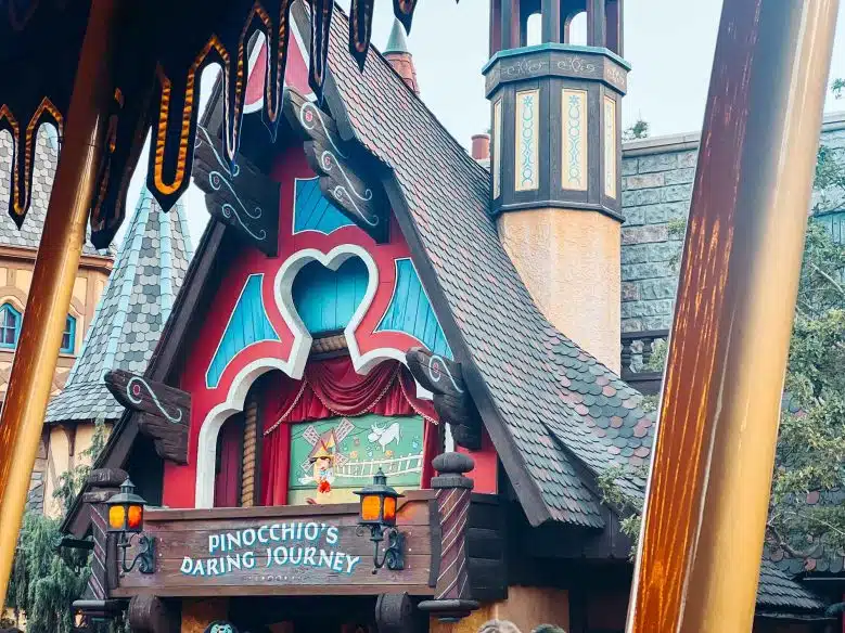A close picture of Pinnochio attraction in Disneyland
