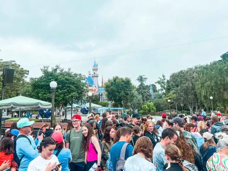 Crowds at Disneyland