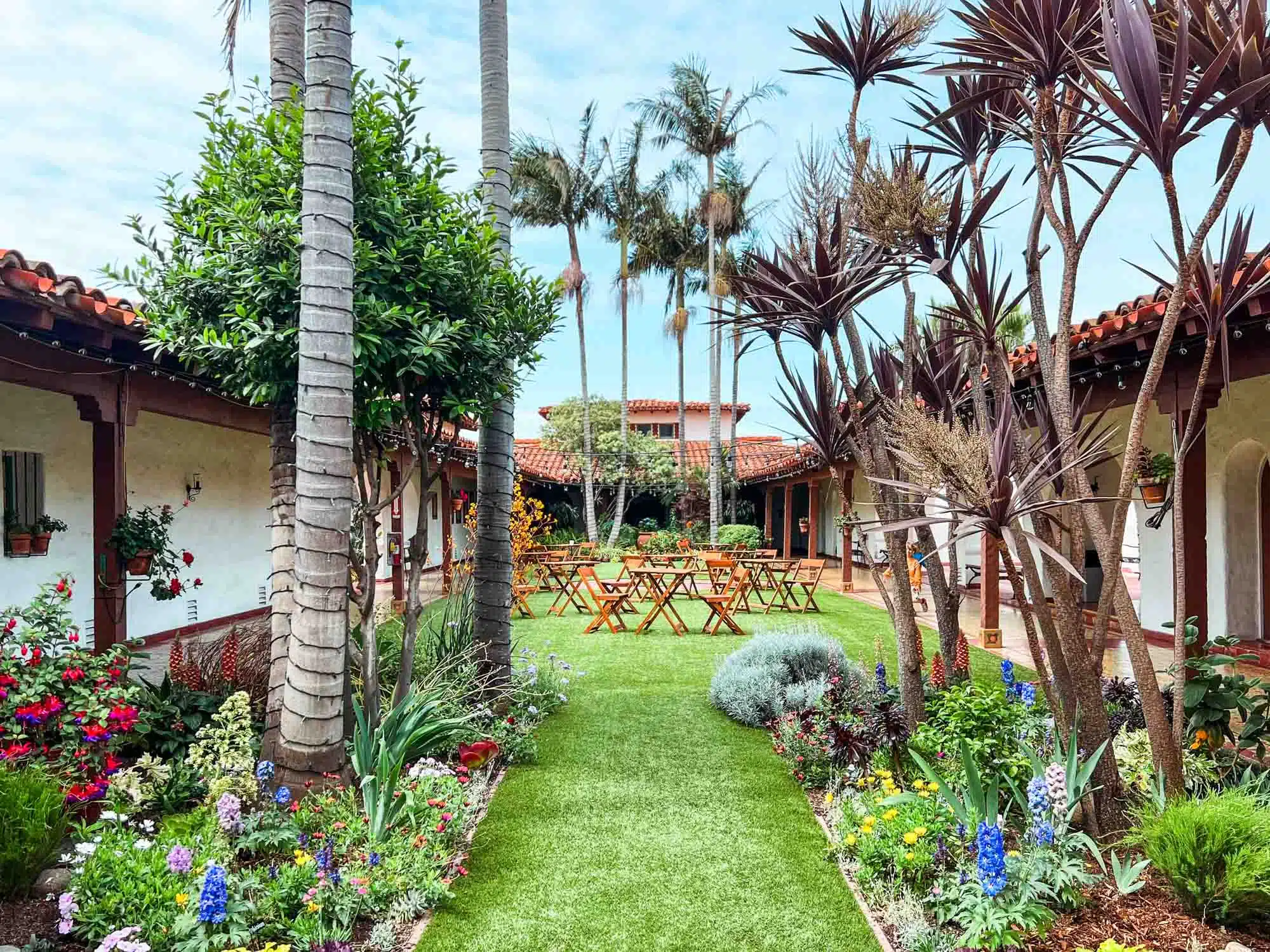 Gardens at Casa Romantica in San Clemente, California