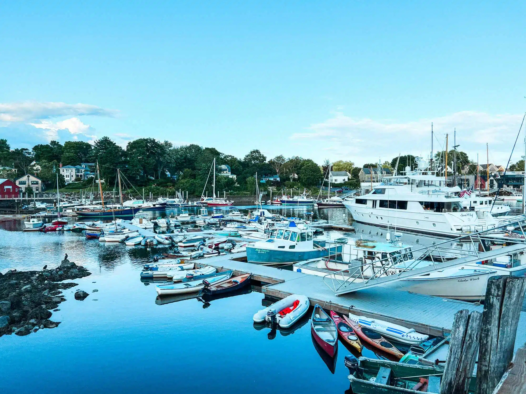 A view of Camden Harbor