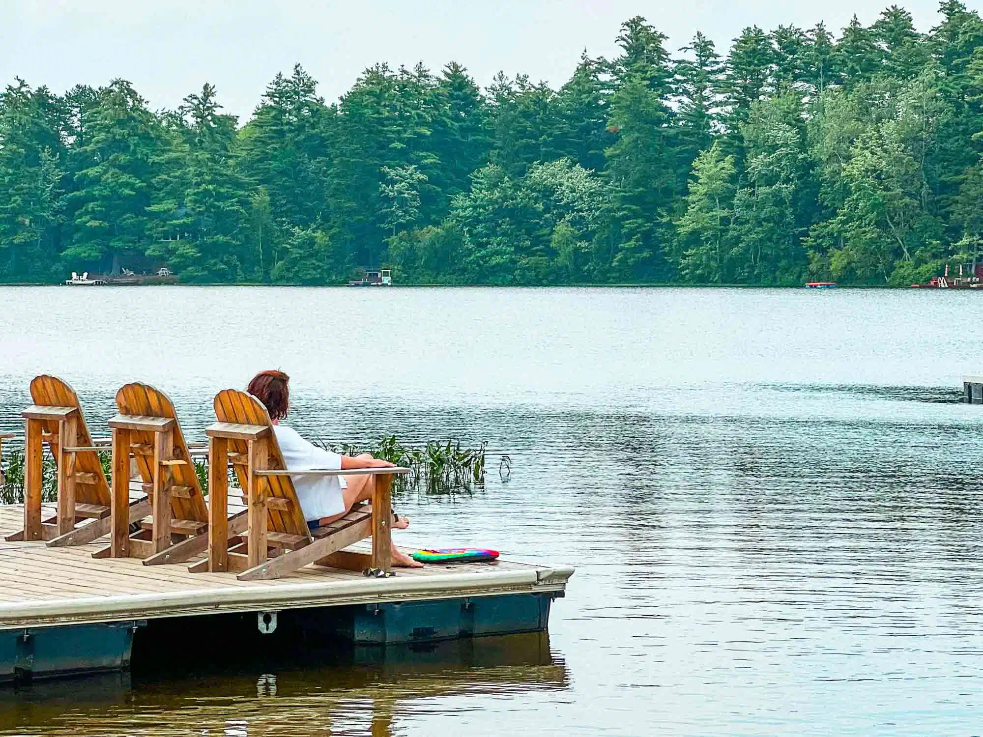 Victoria on the lake in Huttopia Southern Maine