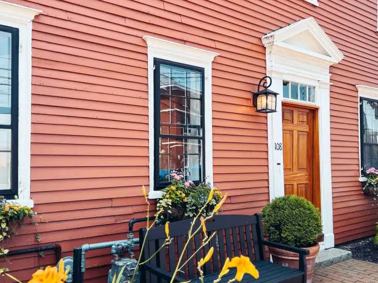 A doorstep in Portsmouth Maine