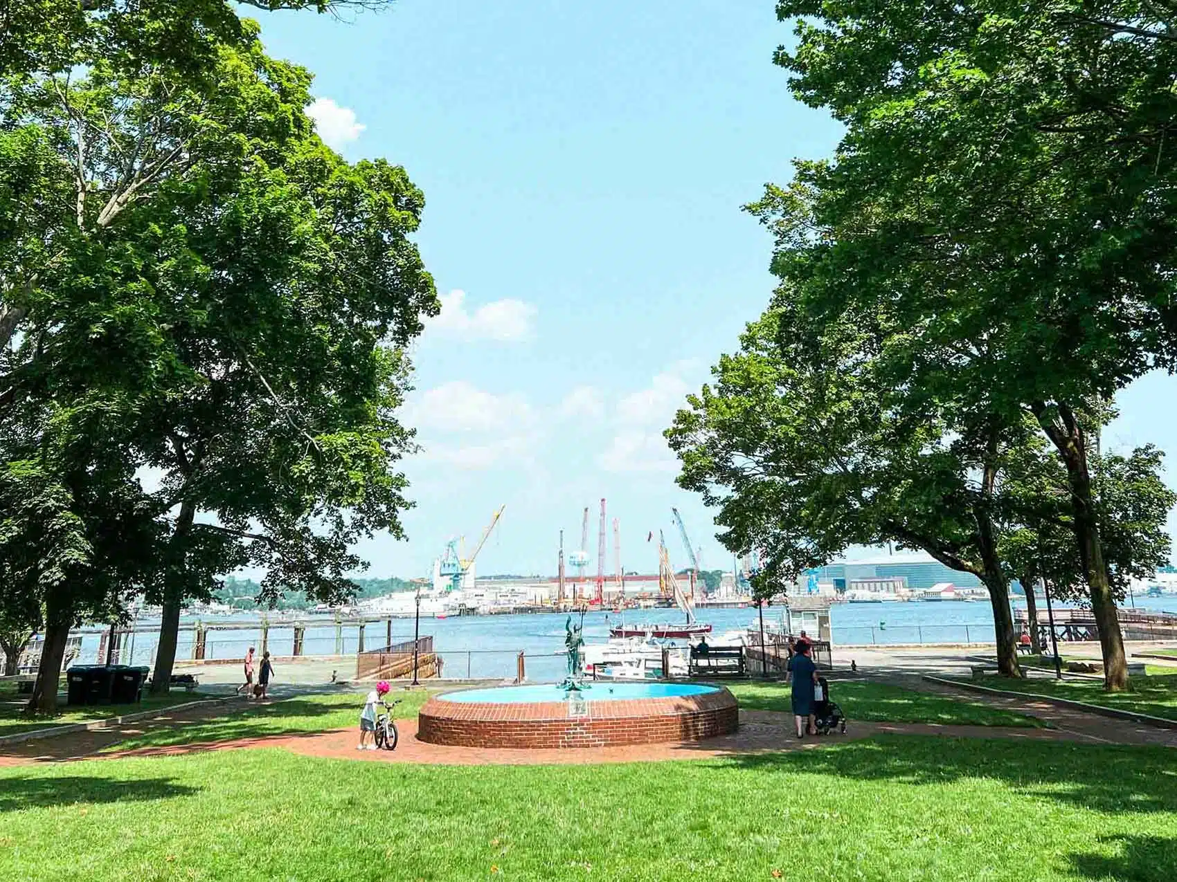A view of Prescott Park Portsmouth