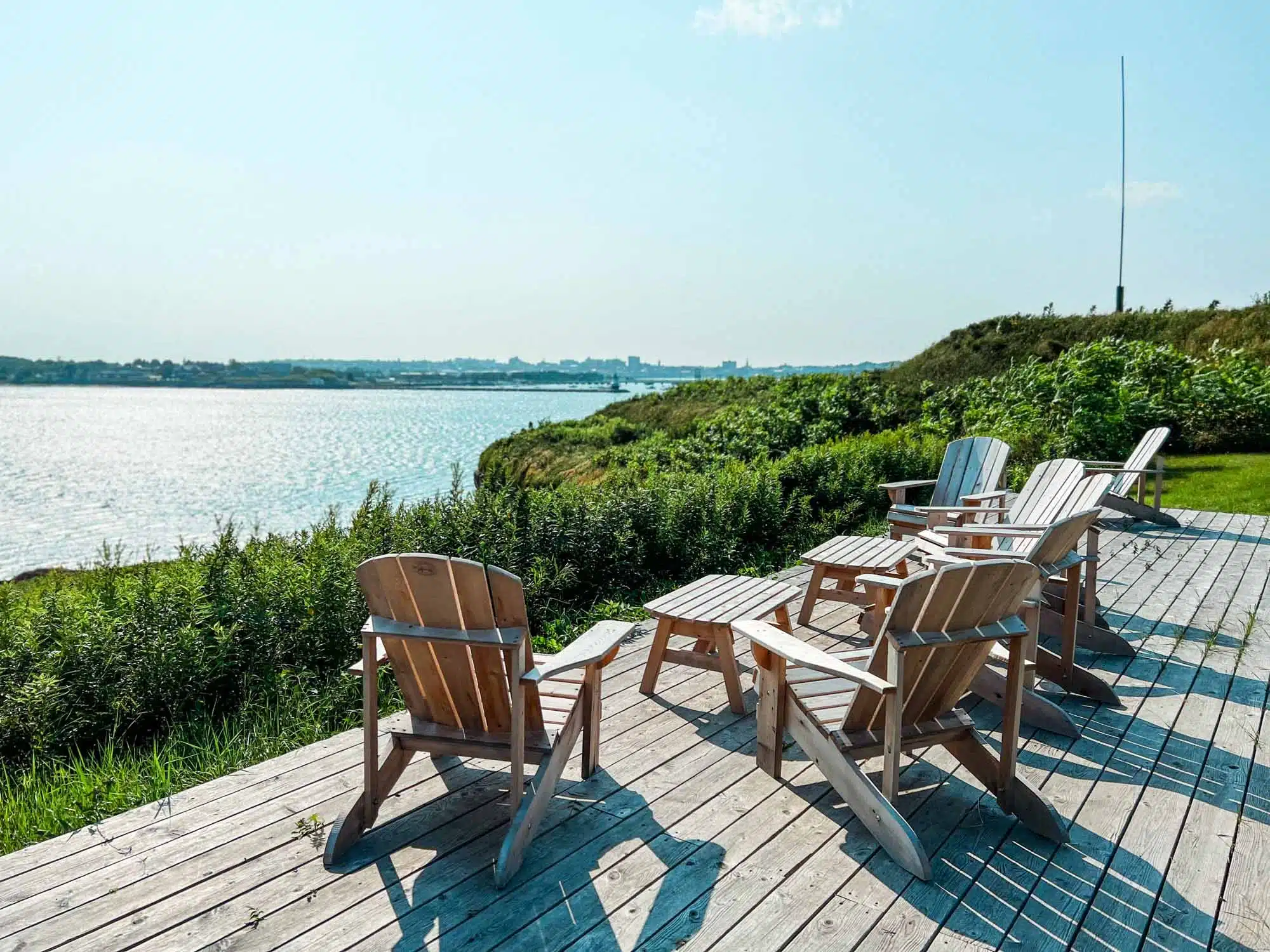 Chairs by the lakeside in Fortland