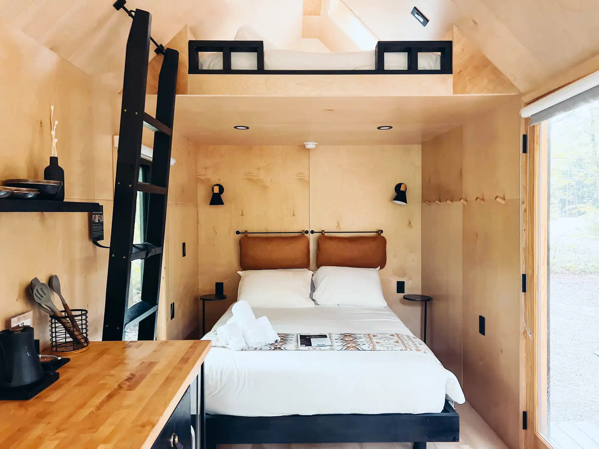 Bed at Lumen Nature Retreat