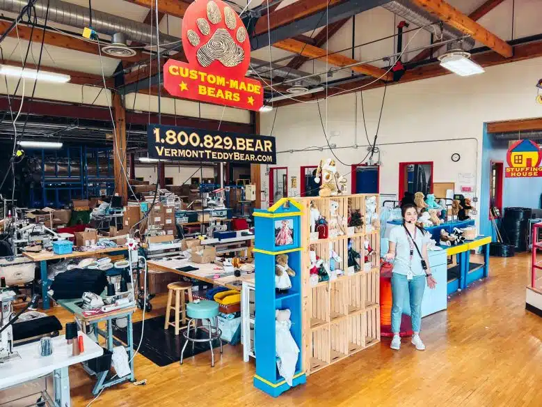 Inside Vermont Teddy Bear Factory 