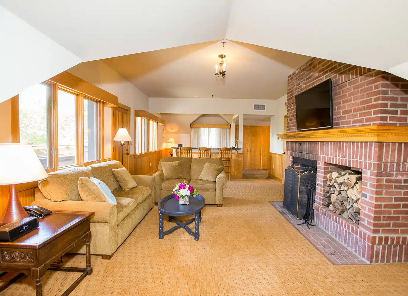 Living area at Trapp Family Lodge.