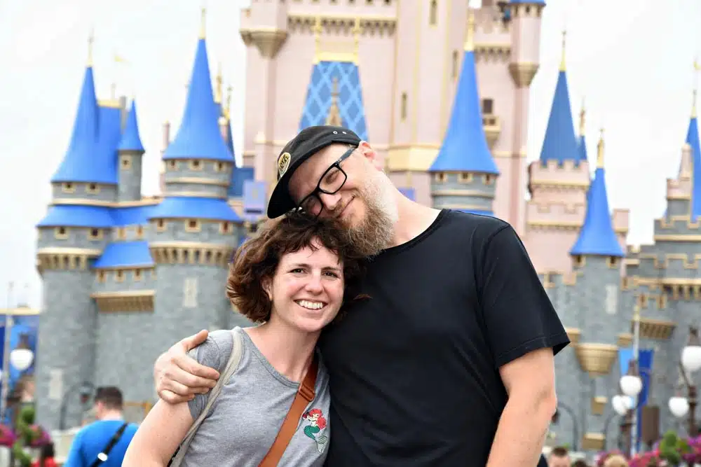 Victoria and Steve at Magic Kingdom.