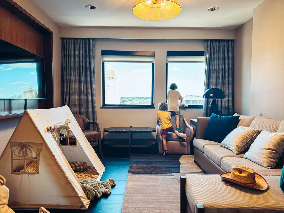Family room at Intercontinental in San Antonio.