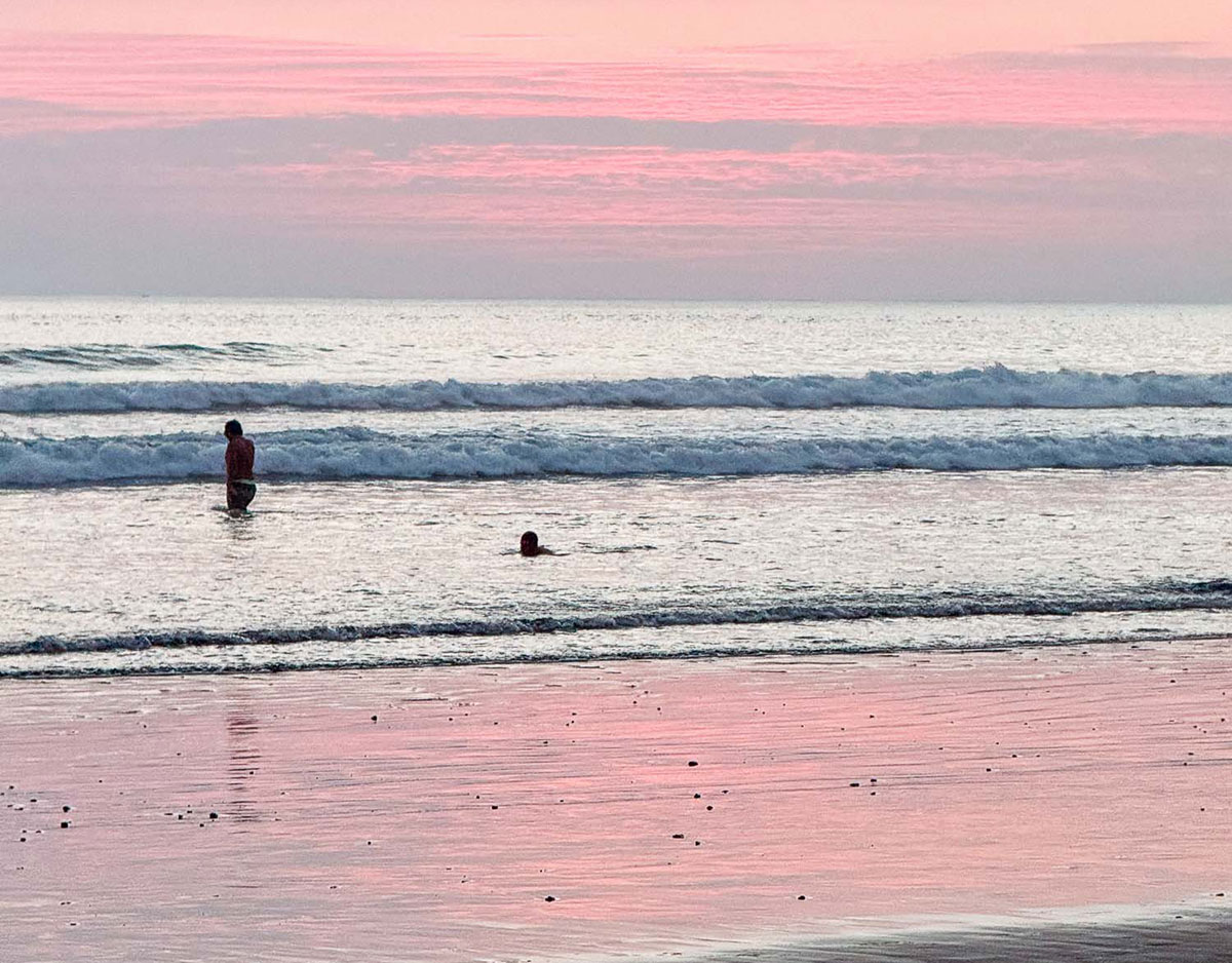 Beautiful sunset at Jaco Beach Costa Rica.