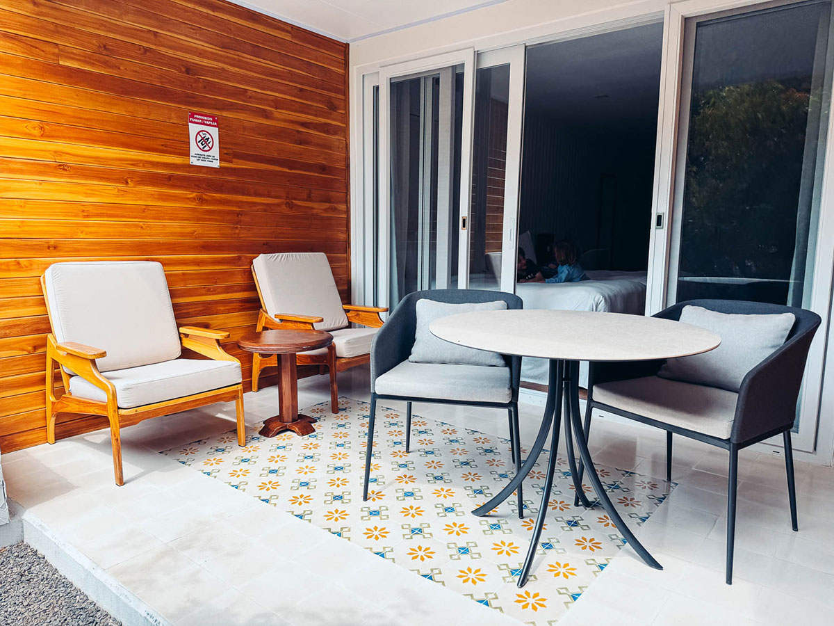 Terrace at Monteverde Lodge.